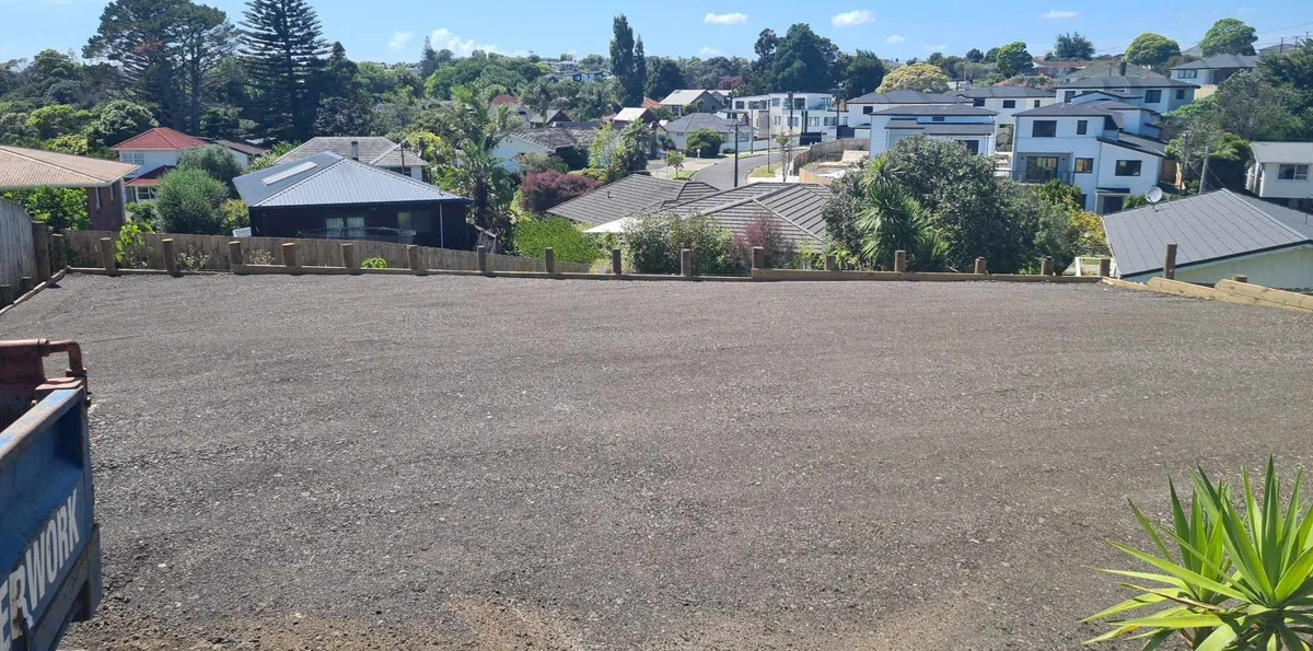 Site prep and hardstand work in Auckland